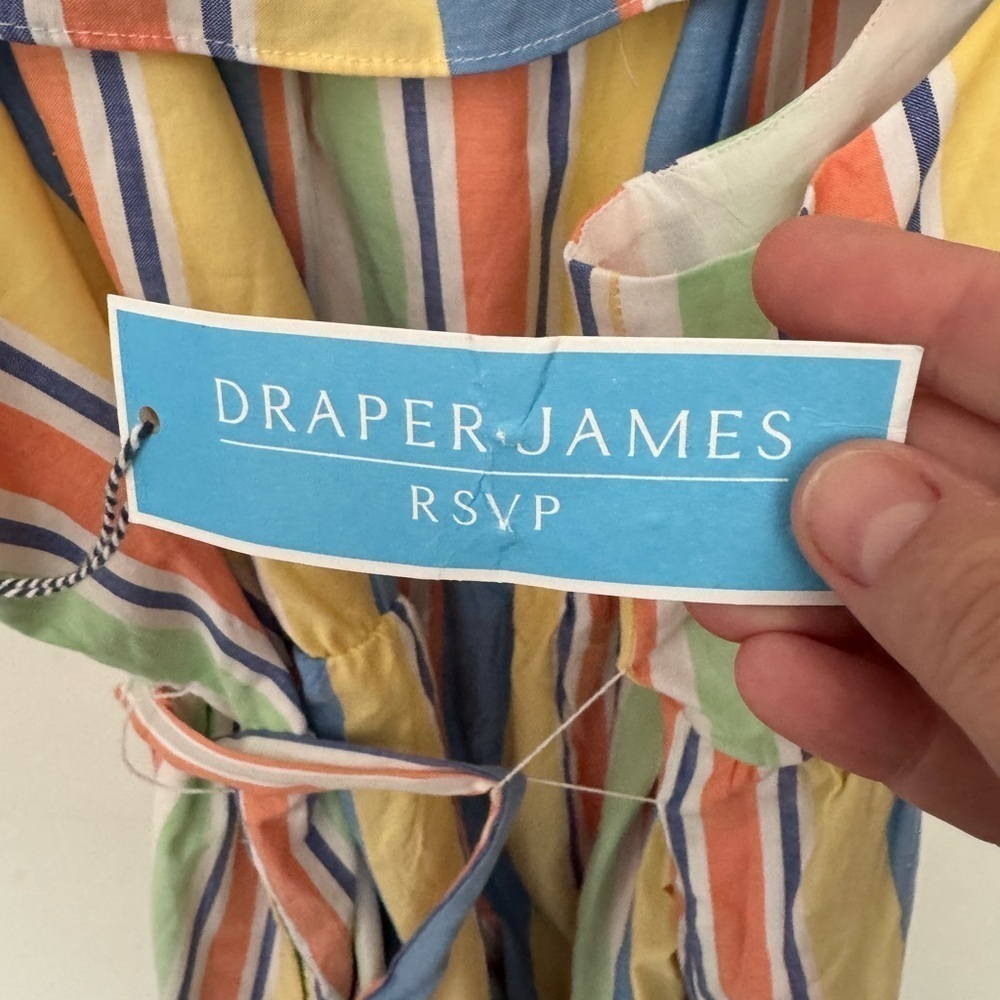 NWT DRAPER JAMES RSVP Off Shoulder Ruffle Sleeve Midi Dress Size 3X - Picture 8 of 11